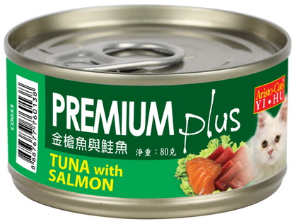 PREMIUM Plus(金槍魚&鮭魚)80g (BCD033)
cat canned food