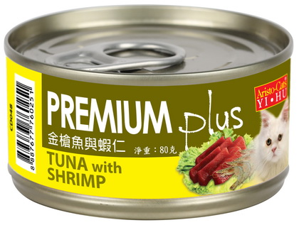 PREMIUM Plus(金槍魚&蝦仁)80g (BCD048)
cat canned food
