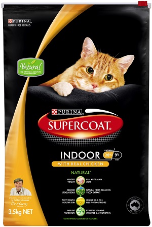 斯博康®室內貓毛球控制配方
PURINA® SUPERCOAT® ADULT Cat Indoor with Real Chicken