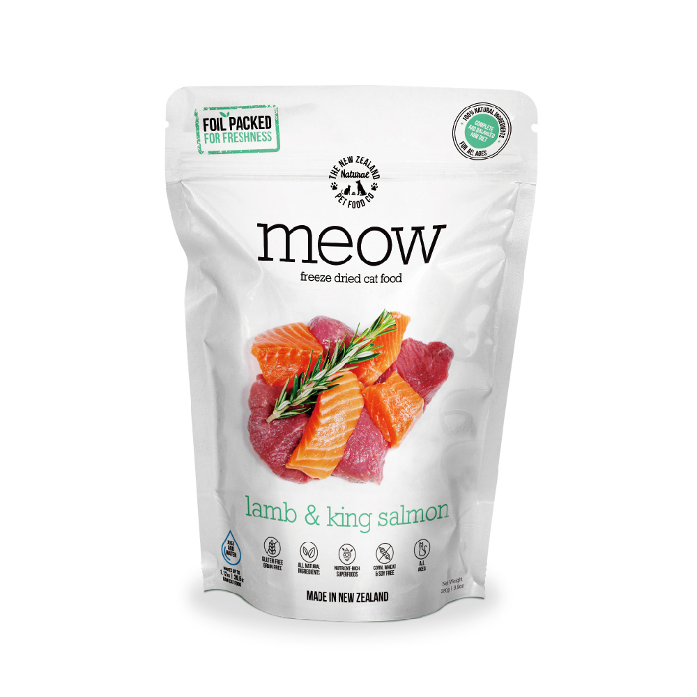 紐西蘭meow貓咪冷凍乾燥生食餐-羊肉+帝王鮭
MEOW FREEZE DRIED-Lamb & King Salmon