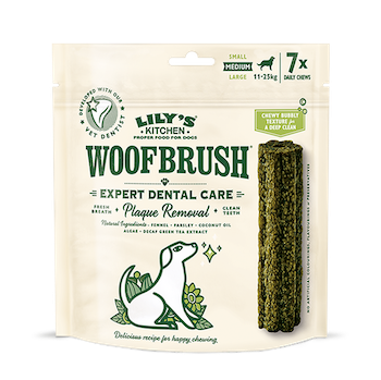 伍夫潔牙棒中型7入包
Lily’s Kitchen MEDIUM Woofbrush Dental Chew (multipack)