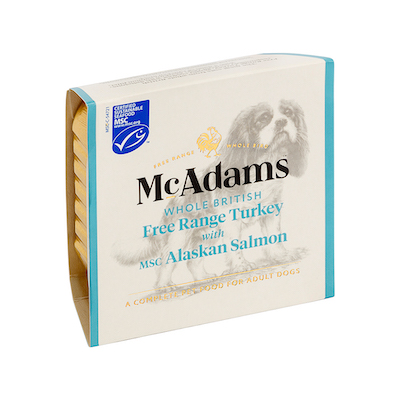 麥卡登自由放養火雞佐MSC阿拉斯加鮭魚(犬)
McAdams Whole British Free Range Turkey with MSC Alaskan Salmon