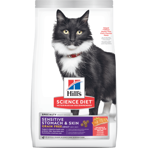 希爾思™寵物食品 成貓 敏感胃腸與皮膚 無穀(型號NP00603928)
Science Diet Adult Sensitive Stomach & Skin Grain Free cat food