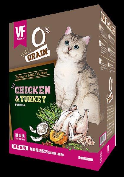 魏大夫 無穀悠活配方 (雞肉＋火雞肉)
Grain Free Kitten to Adult Cat Food(Chicken & Turkey Meal Formula)