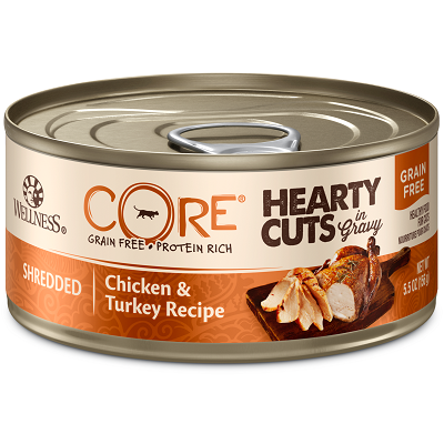 CORE 無穀系列厚切肉片主食貓罐 (雞肉&火雞肉)
CORE® Hearty Cuts Chicken & Turkey