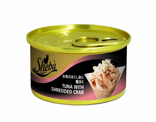 SHEBA金罐 鮪魚及蟹肉(湯汁) 85g x 24
SHE Can Tuna wt Shredded Crab 85g (*24)
