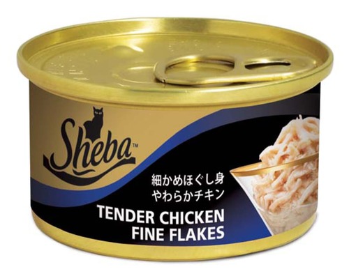 SHEBA金罐 香嫩雞絲(湯汁) 85g x 24
SHEBA TENDER CHKN FINE FLAKE 85G (1X24)