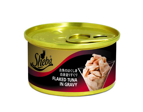 SHEBA金罐 鮮湯鮪魚片(湯汁) 85g x 24
SHE Can Flaked Tuna in Gravy 85g(*24)
