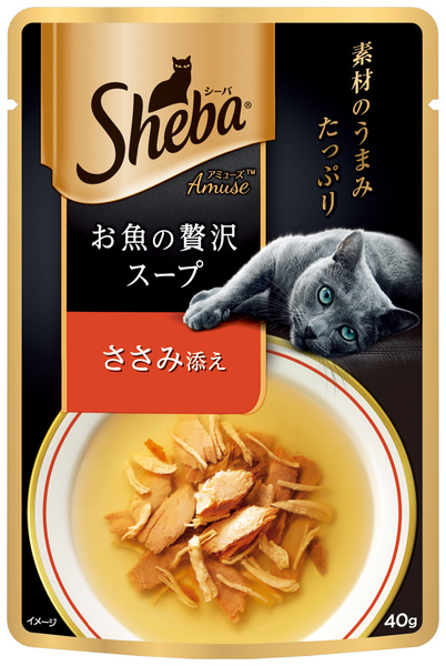 SHEBA日式鮮饌包 海陸燉湯(鮪魚+雞肉) 40gx12x8
SAM101 SHBSoup Fish soup Sasami40g*12*8