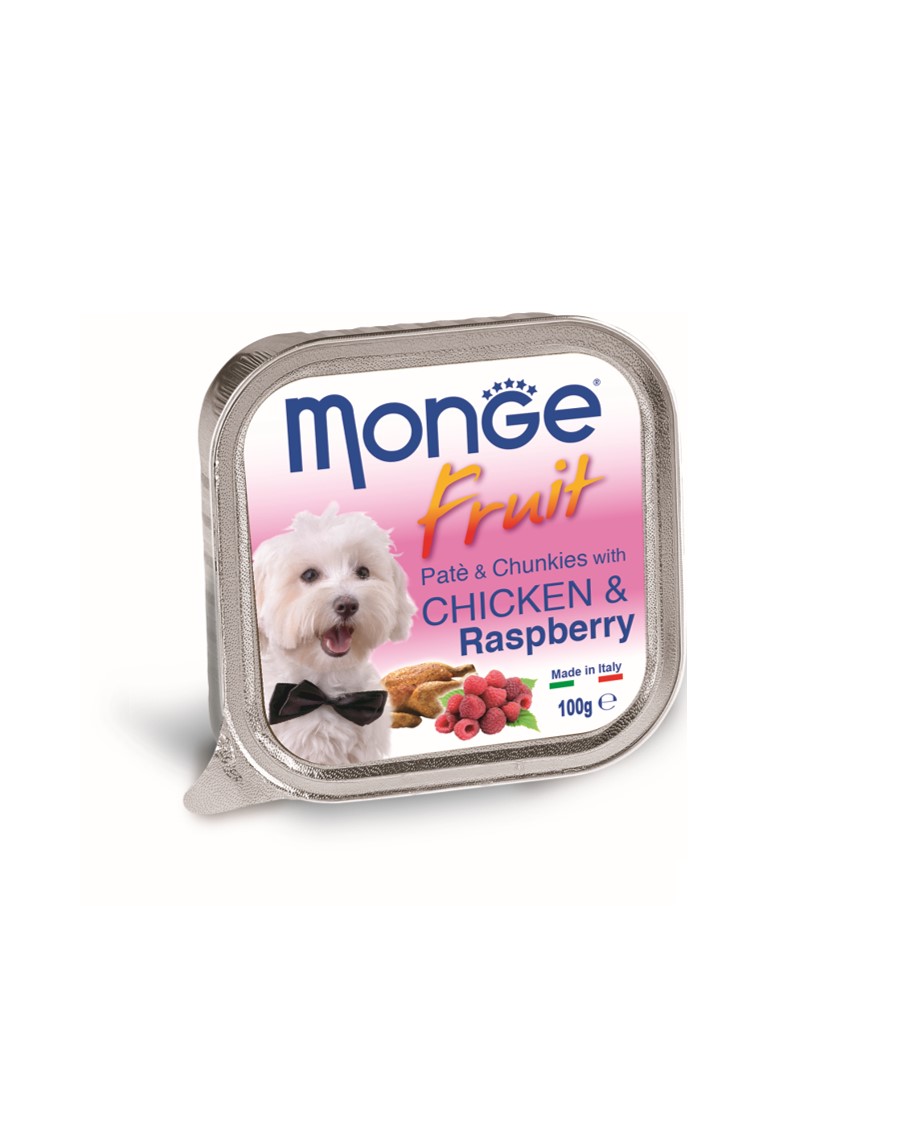 瑪恩吉 倍愛滿滿蔬果 雞肉+覆盆子 主食犬餐盒
MONGE Fruit Paté and Chunkies with Chicken and Raspberry