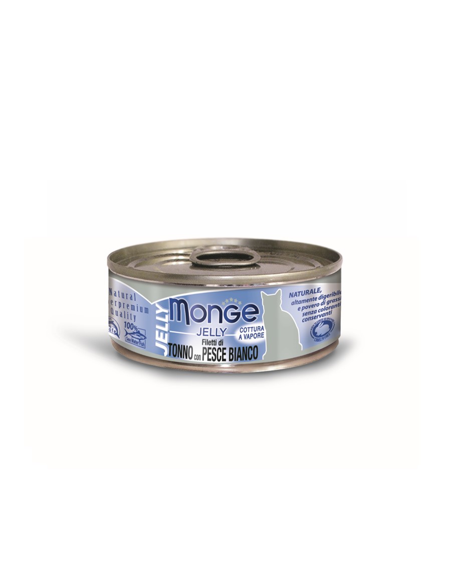 瑪恩吉 倍愛滿滿 鮪魚+鯛魚 晶凍貓罐
MONGE Chunkies of Yellowfin Tuna in jelly with Seabream