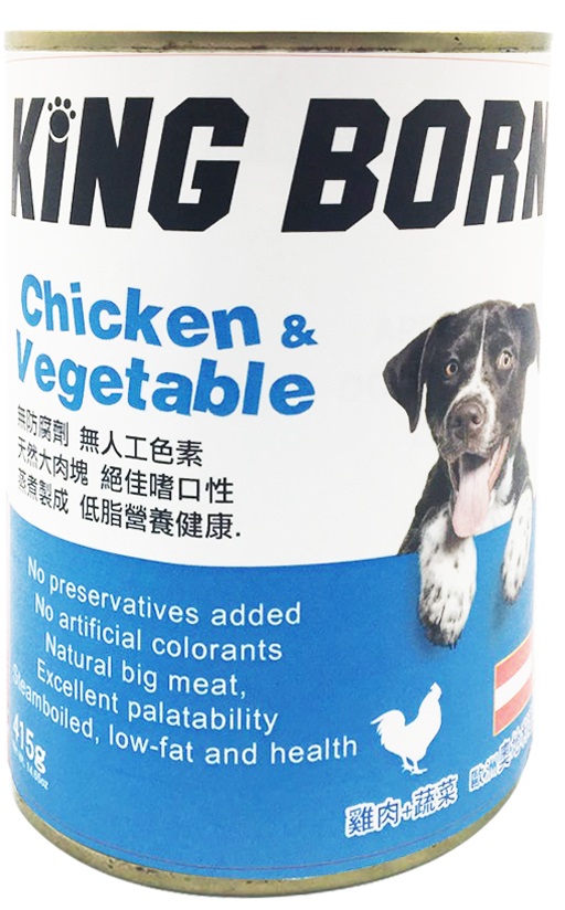King Born狗罐-雞肉+蔬菜
