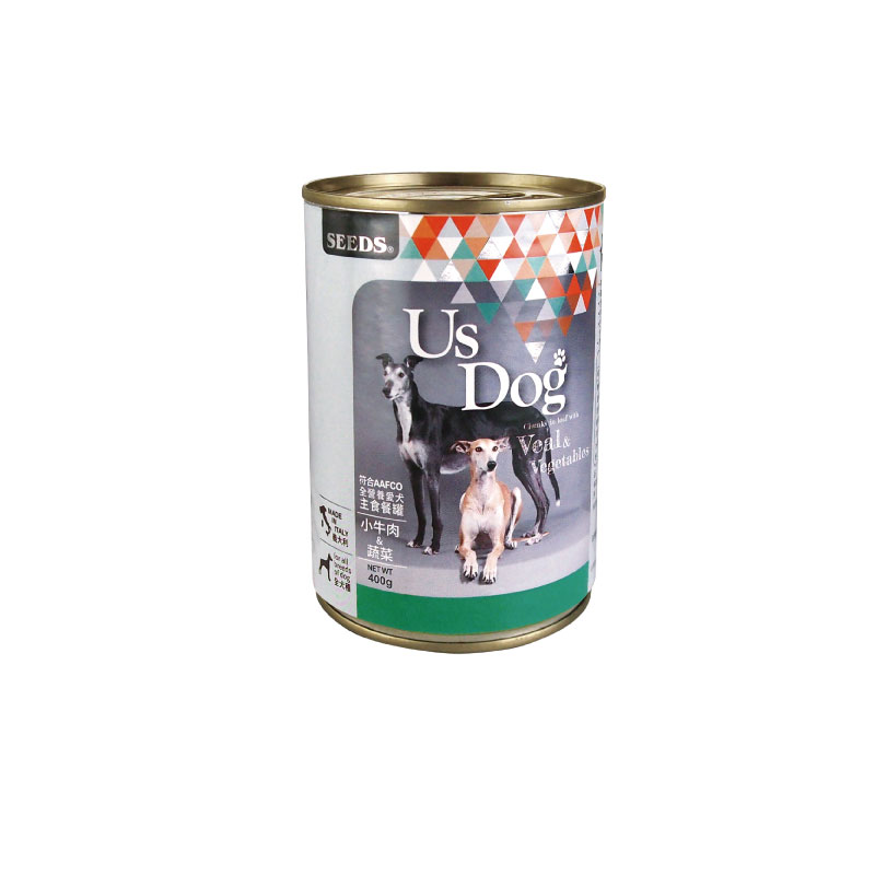 Us Dog 愛犬主食罐(小牛肉&蔬菜風味)