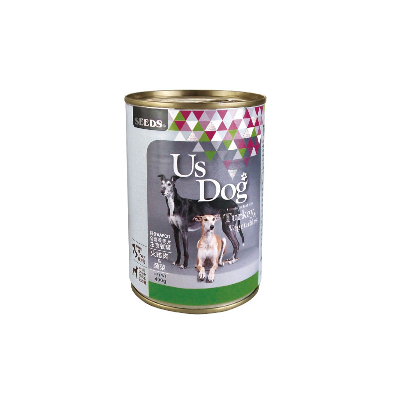 Us Dog 愛犬主食罐(火雞肉&蔬菜風味)