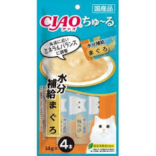 日本CIAO啾嚕肉泥-電解質水分補給-鮪魚14g x 4袋(SC-179)