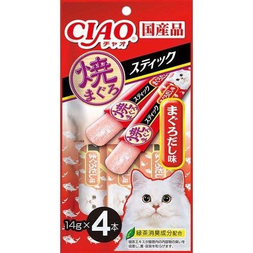 日本CIAO 寒天燒肉泥條-鮪魚 14g x 4袋  (SC-276)