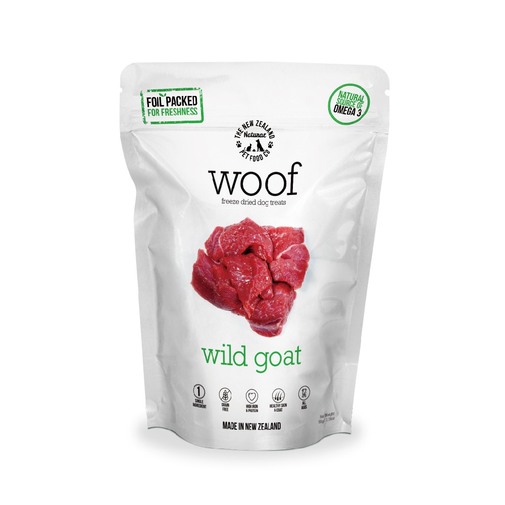 紐西蘭woof狗狗冷凍乾燥零食-野生山羊肉