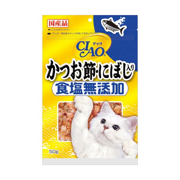 CIAO柴魚片.鰹魚+小青魚乾(食鹽無添加) 50g-711312