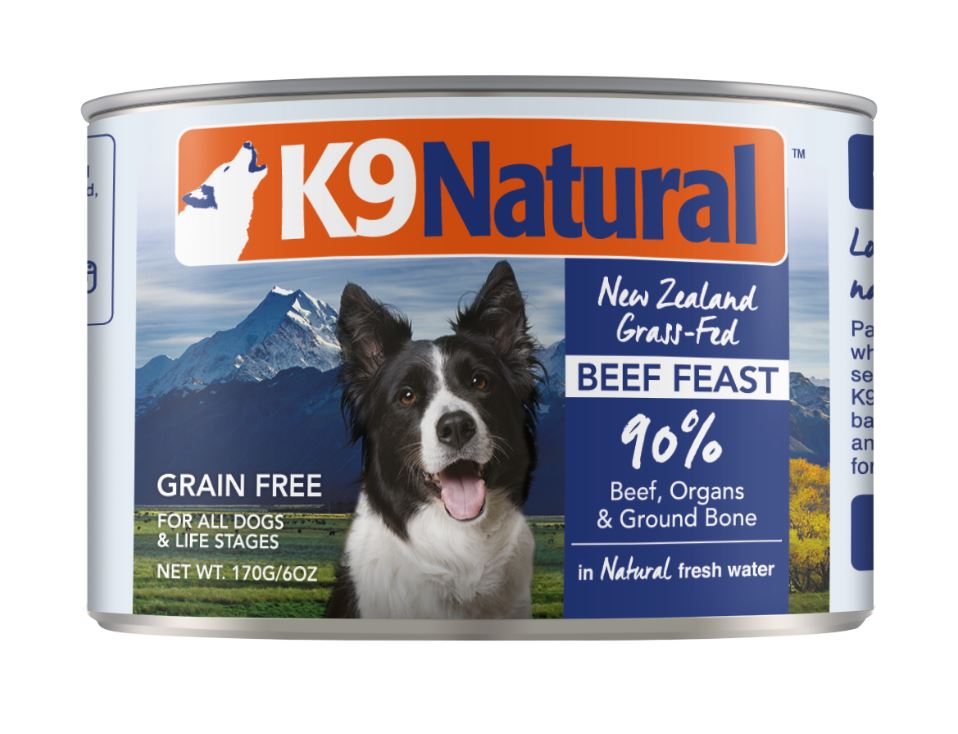 紐西蘭K9鮮燉生肉主食狗罐-無穀牛170g