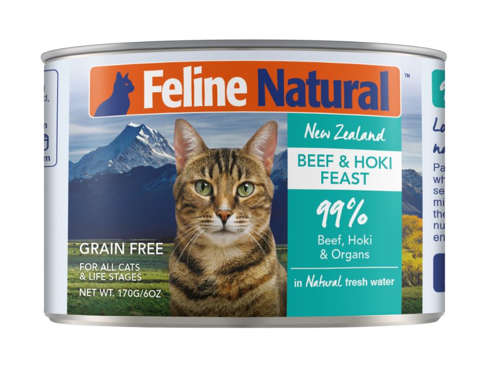 紐西蘭K9鮮燉生肉主食貓罐-無穀牛+鱈170g