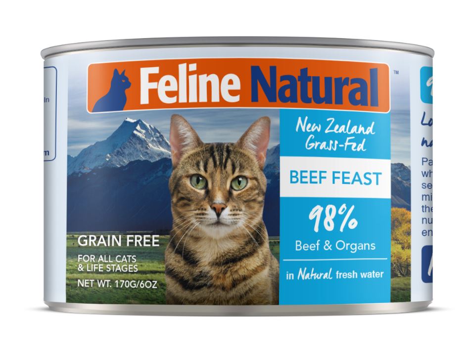 紐西蘭K9鮮燉生肉主食貓罐-無穀牛170g