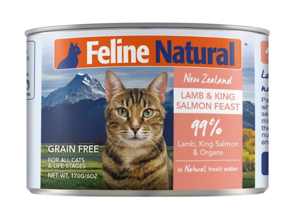 紐西蘭K9鮮燉生肉主食貓罐-無穀羊+鮭170g