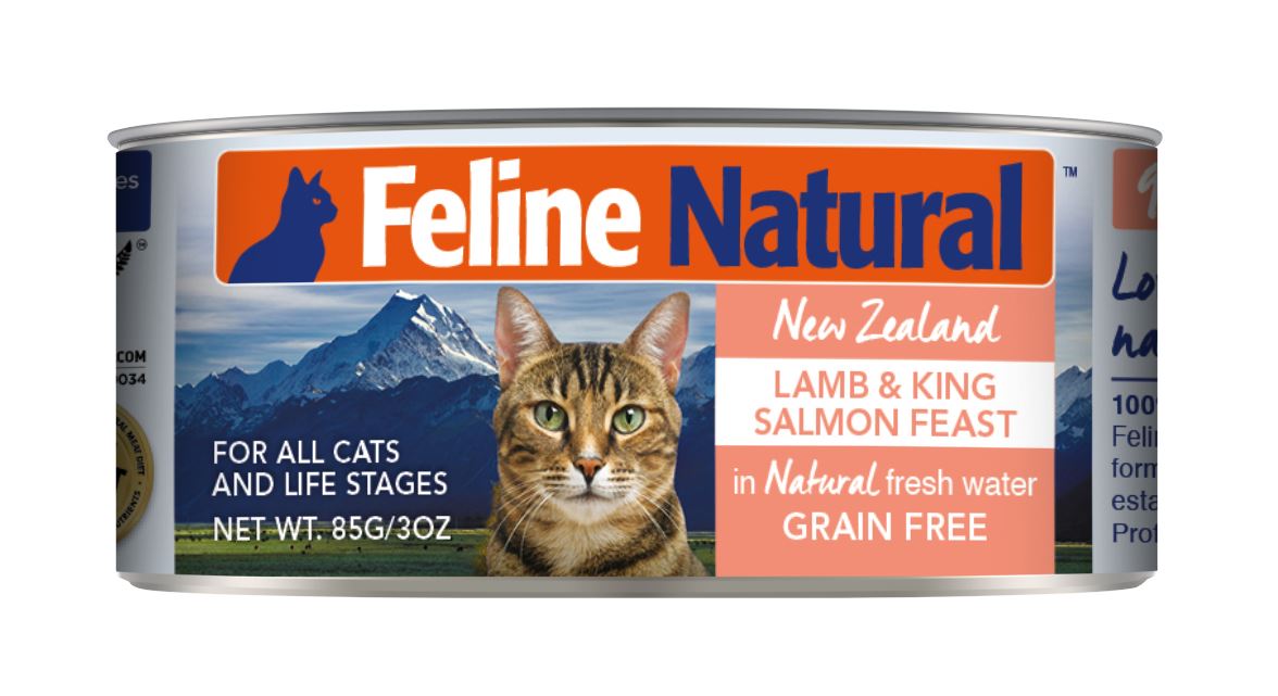 紐西蘭K9鮮燉生肉主食貓罐-無穀羊+鮭85g
