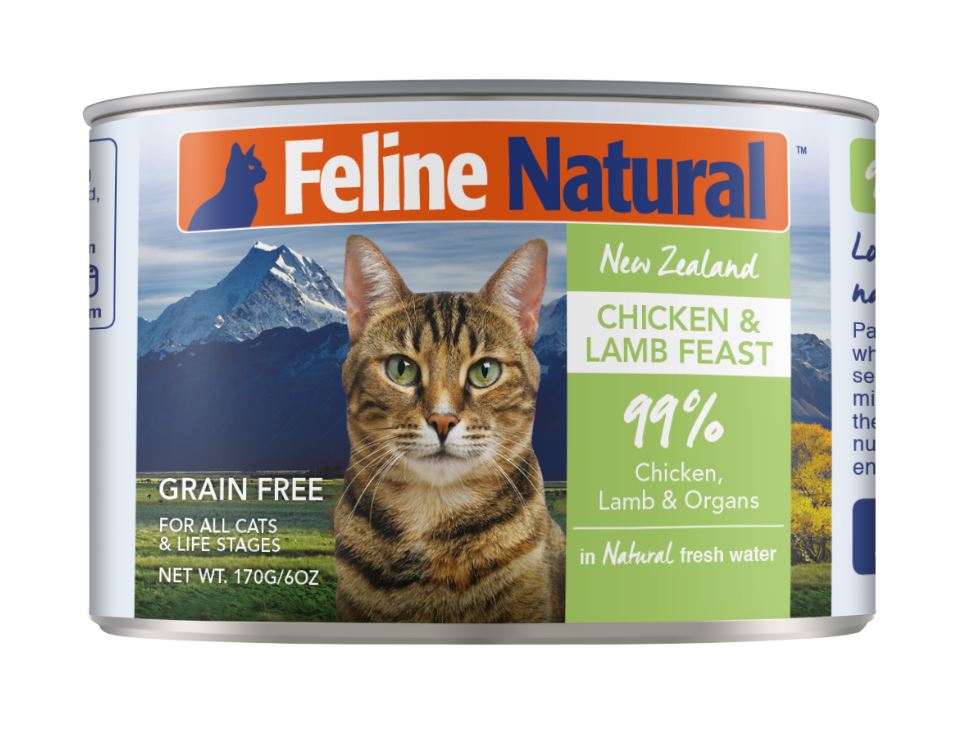 紐西蘭K9鮮燉生肉主食貓罐-無穀雞+羊170g