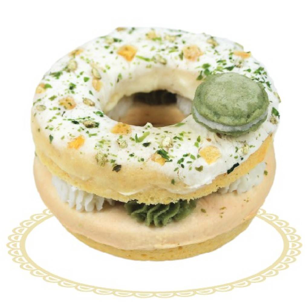 馬卡龍圈圈蛋糕-海苔(綠色)