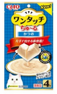 日本 CIAO 胺基酸啾嚕肉泥杯-鰹魚 13gx4袋  (SC-312)
